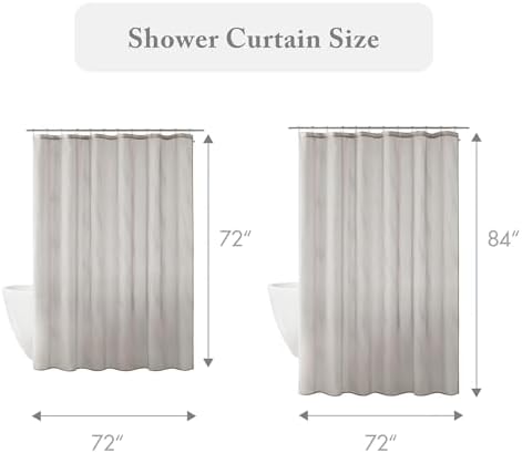 Madison Park Anna Sheer Shower Curtain for Bathroom, 72 x 72, Grey