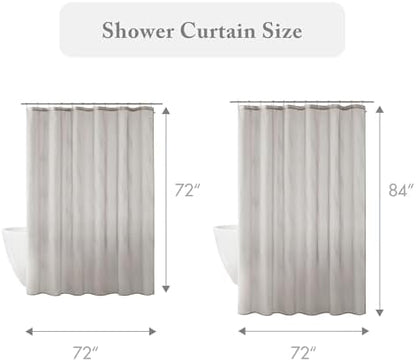 Madison Park Anna Sheer Shower Curtain for Bathroom, 72 x 72, Grey