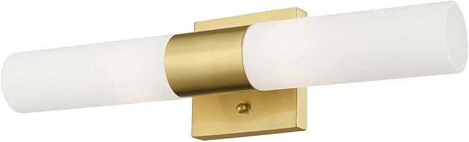 Livex Lighting 2-Light Fixture, Satin Brass