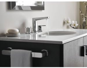 Moen TS8002 Via Two-Handle Modern Bathroom Faucet Trim Kit, Valve Required, Chrome