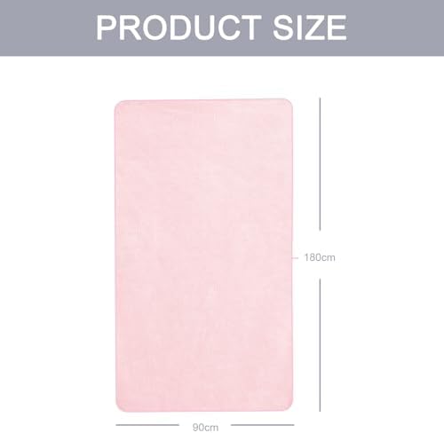 Towels Set 35x70 Inch Oversized Bath Sheets Towels for Adults Luxury Bath Towels Extra Large Sets for Bathroom Super Soft Highly Absorbent Microfiber Shower Towels 80% Polyester (2PCS Pink)