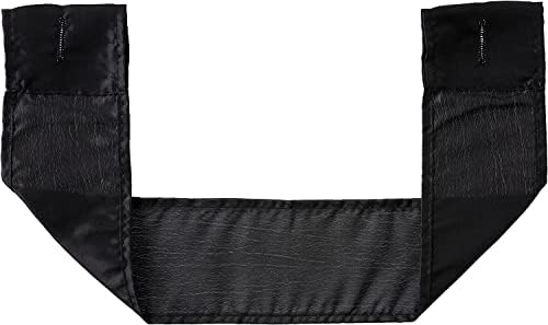 Zahari Home Sinatra Window Curtain Stylish Bathroom Window Curtain,36" x 54" Each, Set of 2, Black