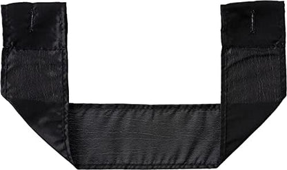 Zahari Home Sinatra Window Curtain Stylish Bathroom Window Curtain,36" x 54" Each, Set of 2, Black