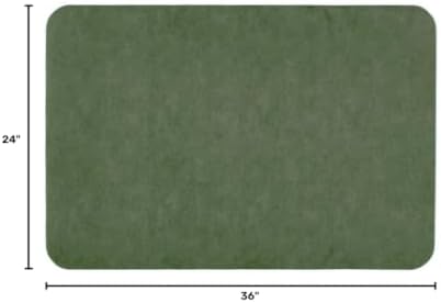 TYUU Thin Bath Mat, Bathroom Rugs Non Slip Washable, 24x36 Sage Green