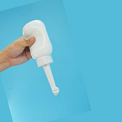 Upside Down Bidet for Postpartum Care, Old People&Child Cleansing.Portable Bidet Sprayer and Travel Bidet with Hand Held Bidet Bottle for Personal Cleansing (S, White)
