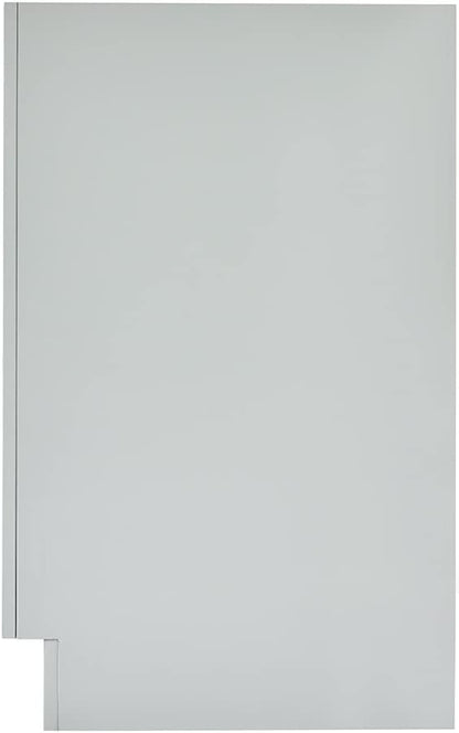 ARIEL Hepburn 42-inch Bathroom Vanity Base Cabinet,Solid Wood, 2 Soft Closing Doors, 5 Dovetail Drawers, Grey