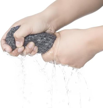 MaopaoBeauty Washcloth Set for Bathroom - Quick Drying - Ultra Soft Microfiber Absorbent Towel for Bath Fitness, Gym, Shower, Hotel, and Spa - 13x13 Inch | Set of 6, Grey