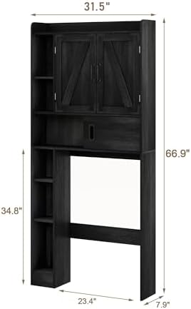 ChooChoo Over The Toilet Storage Cabinet with Sliding Door