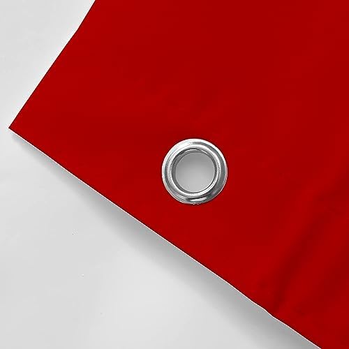 Ansouyi Christmas Reindeer on Red Shower Curtain Set with 12 Hooks, Bath Curtains Waterproof Polyester Fabric, Home Bathroom Bathtubs Decor Washable Durable Fabric, 60" Wx72 L