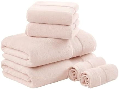 Madison Park 100% Turkish Cotton 600 GSM Bath Towel Set, 6 Piece, Blush