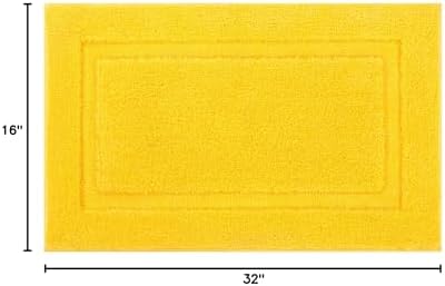 SHACOS Soft Microfiber Bathroom Rugs Set of 2 Pieces, Yellow