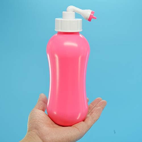 Upside Down Bidet for Postpartum Care, Old People&Child Cleansing.Portable Bidet Sprayer and Travel Bidet with Hand Held Bidet Bottle for Personal Cleansing (M, red)