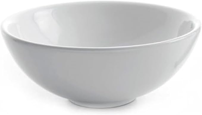 Kraus KCV-141-CH White Round Ceramic Sink with Pop Up Drain, Chrome