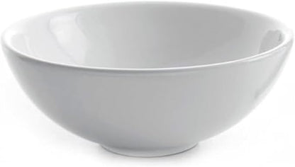 Kraus KCV-141-CH White Round Ceramic Sink with Pop Up Drain, Chrome