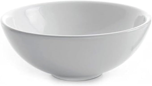 Kraus KCV-141-CH White Round Ceramic Sink with Pop Up Drain, Chrome