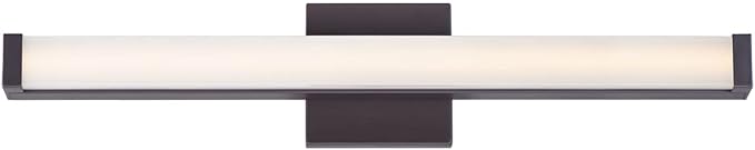 Maxim Lighting Spec Bath Vanity Light | Bronze Aluminum Finish | Contemporary Indoor Light Fixture | Ideal for Bathrooms & Powder Rooms | Dimmable | Home Decor Light Fixture | 52002BZ