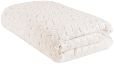 BAGNO MILANO Turkish Cotton Bath Towels, Hand Towels - Soft Plush Jacquard Collection Luxury Towels Set (Cream, Bath Sheet 35x70)