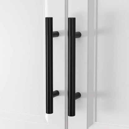 homdiy 2Pack 5in Cabinet Handles Black Kitchen Cabinet Pulls Drawer Pulls for Dresser Drawers