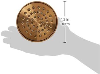 Moen 6399BG One-Function 3-5/8" Diameter Round Spray Head, Brushed Gold
