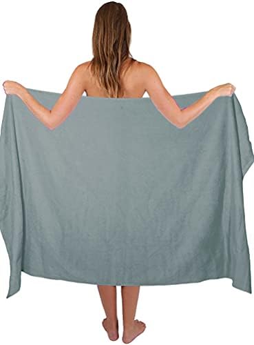 Belizzi Home Premium Cotton Oversized 2 Pack Bath Sheet 35x70-100% Pure Cotton - Ideal for Everyday use - Ultra Soft & Highly Absorbent - Machine Washable - Jade