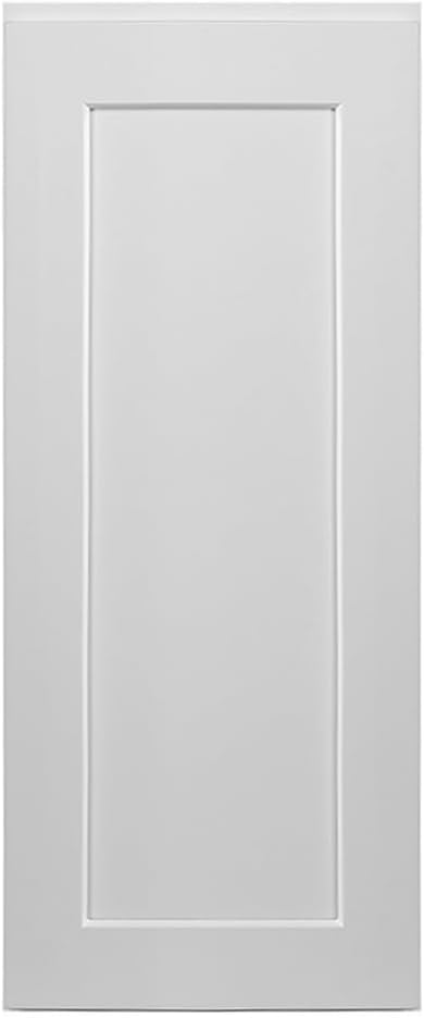 Brookings Shaker Unassembled Wall Kitchen Cabinet W1536, 15 W x 12 D x 36 H, Painted White, Solid Wood, Design House, 543108