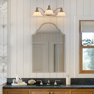 Brushed Nicke 3 Light Vanity Light Bathroom Vanity Light Fixture