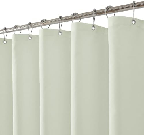 eachope Waterproof Fabric Shower Curtain Liner,72x72 Inch Green,1 Pack