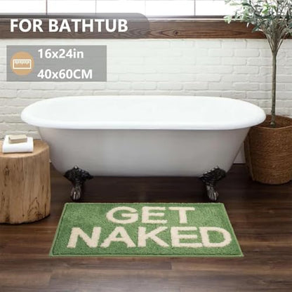 KOEXM Get Naked Bath Mat Cute Bathroom Rugs for Home Decor
