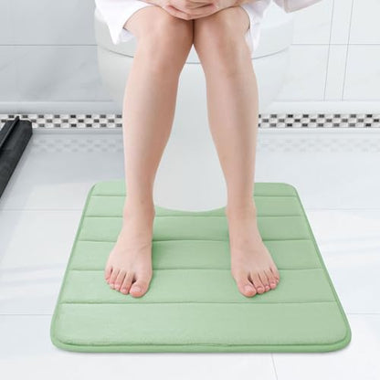 Buganda Memory Foam U-Shaped Toilet Rugs 24 x 20, Absorbent Bathroom mat