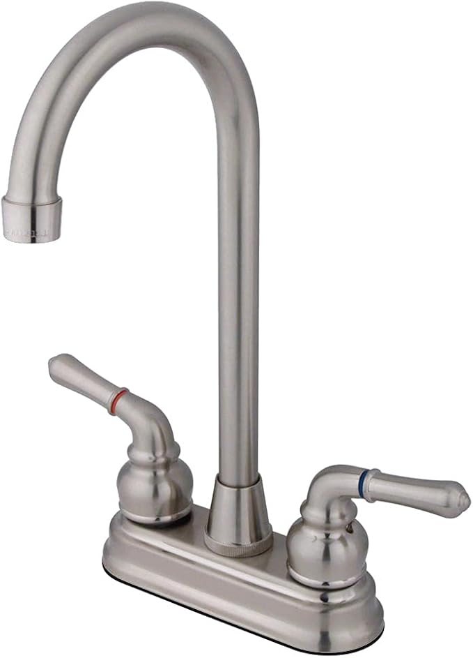 Kingston Brass KB498 Magellan Bar Faucet, 4-3/4", Brushed Nickel