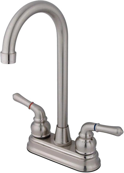 Kingston Brass KB498 Magellan Bar Faucet, 4-3/4", Brushed Nickel