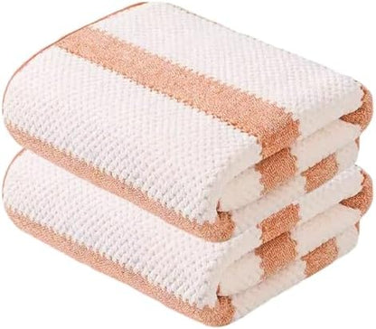 2-Pack Microfiber Bath Towels (27x54 Inches) - Ultra Soft & Quick Dry, 3X Absorbency, Lightweight for Gym, Yoga, Travel & Spa - Perfect for Home, Fitness & Post-Workout