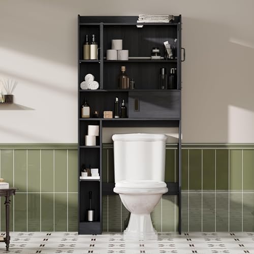 ChooChoo Over The Toilet Storage Cabinet with Sliding Door