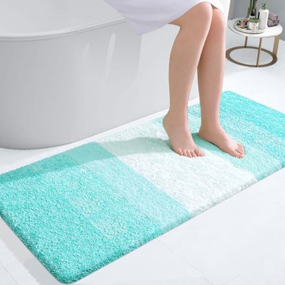OLANLY Bathroom Runner Rug 47x20, Extra Soft Absorbent Microfiber Bath Rugs