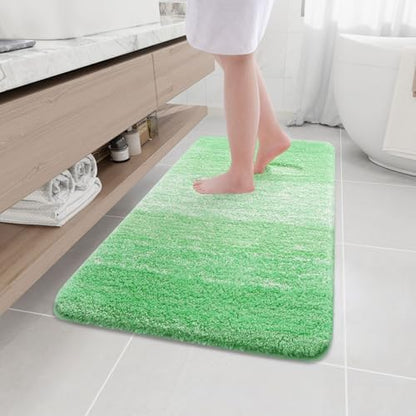 Arotive Microfiber Bathroom Rugs, Shaggy Soft Absorbent Bath Rug, 44x24
