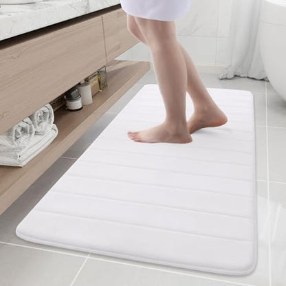 Buganda Memory Foam Bath Mat 55 x 24, Ultra Soft Absorbent Bathroom Rugs