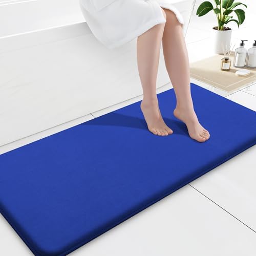 Smiry Memory Foam Bath Mat 47x17, Extra Soft and Absorbent Bathroom Rugs