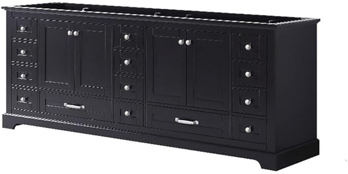 Dukes 84 in. W x 22 in. D Espresso Double Bath Vanity