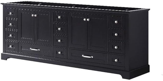 Dukes 84 in. W x 22 in. D Espresso Double Bath Vanity