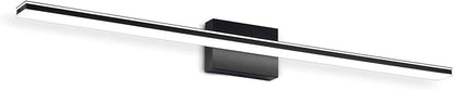 LED Bathroom Light Fixtures 28W Bath Room Lamps 40" Over The Mirror Lighting Fixture for Bathroom Matte Black Wall Lights Above Mirror 6000K