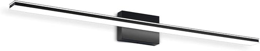 LED Bathroom Light Fixtures 28W Bath Room Lamps 40" Over The Mirror Lighting Fixture for Bathroom Matte Black Wall Lights Above Mirror 6000K