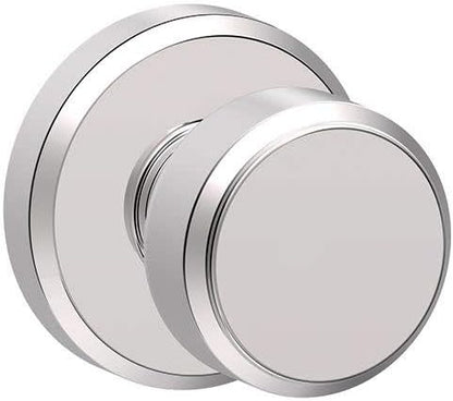 SCHLAGE Bowery Knob with Greyson Trim Non-Turning Lock, Bright Chrome (F170 BWE 625 GSN)
