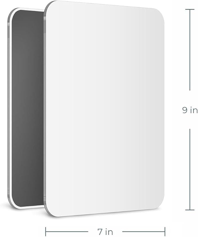 Mavoro 7x9 Magnetic Locker Mirror, Acrylic, Glassless Safety, Frameless (1)