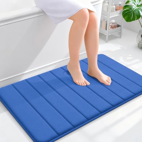 OLANLY Memory Foam Bath Mat 35x24, Super Soft and Absorbent Bathroom Rugs