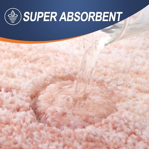 OLANLY Large Bathroom Rugs 50x30, Extra Soft Absorbent Microfiber Bath Rugs