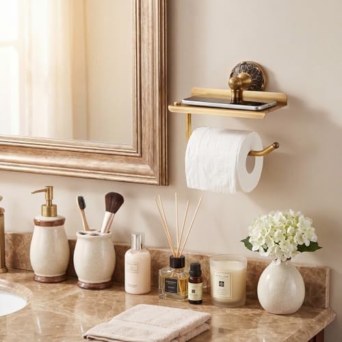 2 Pcs Antique Toilet Paper Holder Hand Towel Ring, Style 1