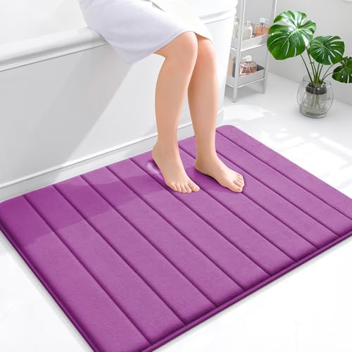 OLANLY Memory Foam Large Bath Mat 40x32, Super Soft Absorbent Bathroom Rugs
