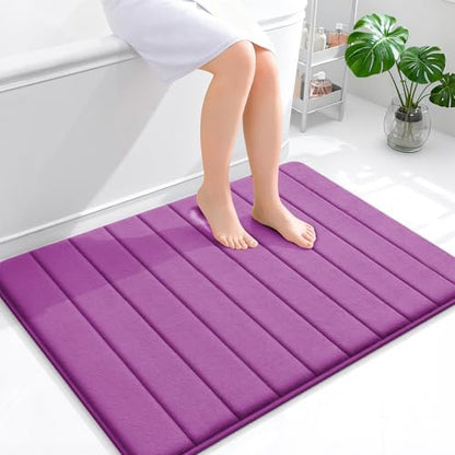 OLANLY Memory Foam Large Bath Mat 40x32, Super Soft Absorbent Bathroom Rugs