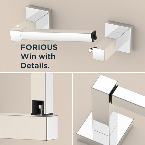FORIOUS Toilet Paper Holder and Towel Ring Set, Bathroom Accessories Set