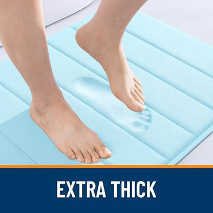 OLANLY Memory Foam Long Bathroom Rugs Runner 59x24, Super Soft Absorbent